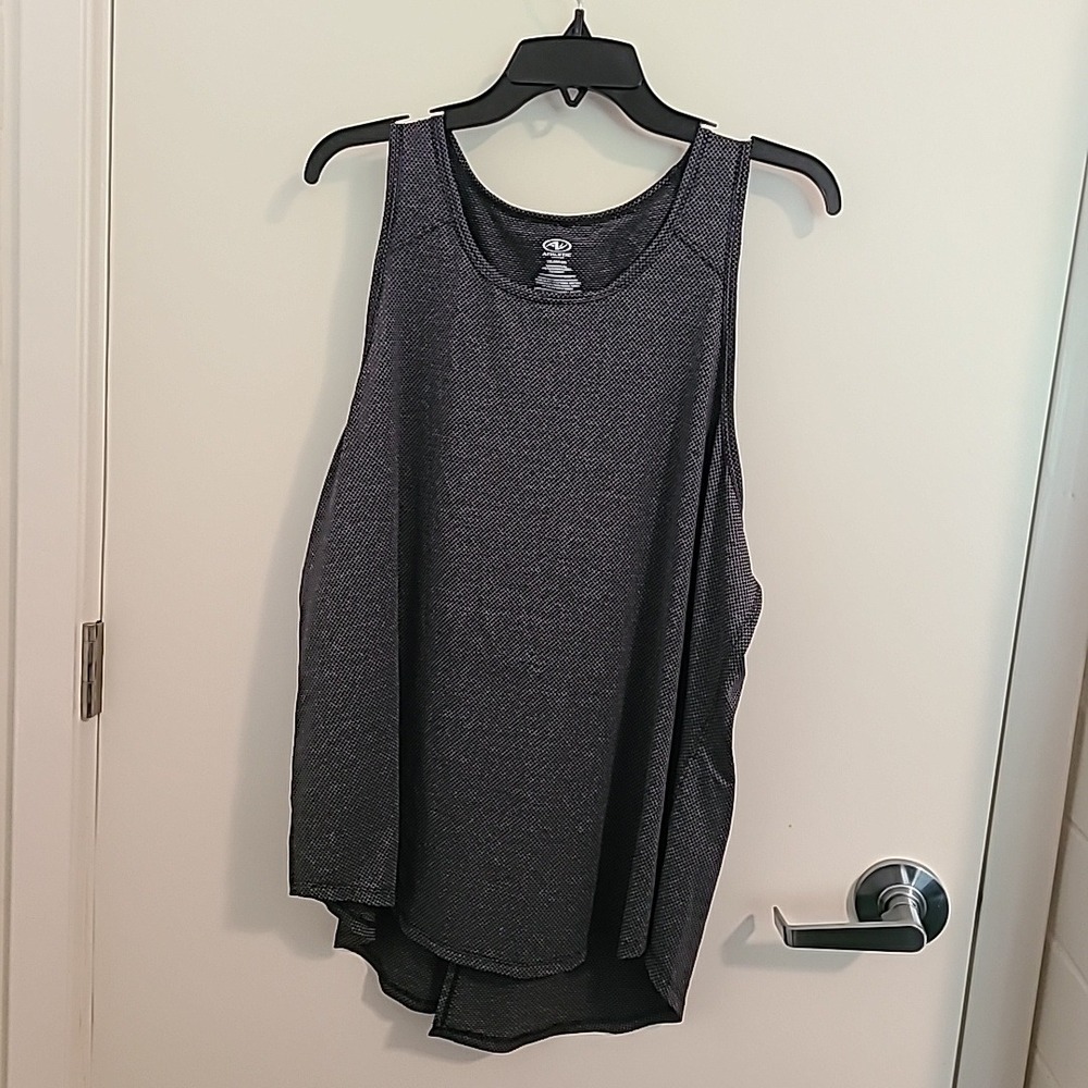 Athletic Works Tank Top Sleeveless Activewear Open‎ Back Gray XXL/2XG (20)